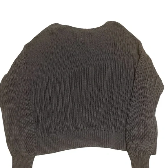 VS PINK Cozy Black V-Neck Sweater Size Large - Picture 2 of 3